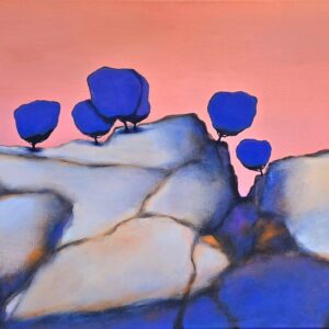 Landschap met blauwe Bomen 2